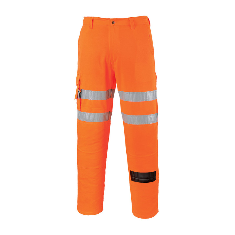 Hi-Vis Work Trousers - Orange