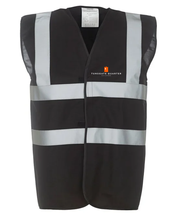 Tunsgate Hi-Vis Waistcoat Black